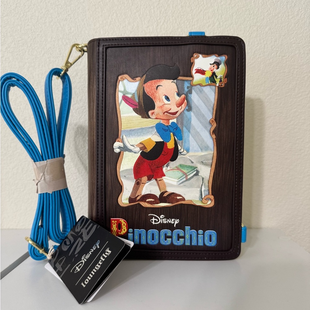 Loungefly Disney Pinocchio Brown and Blue Backpack